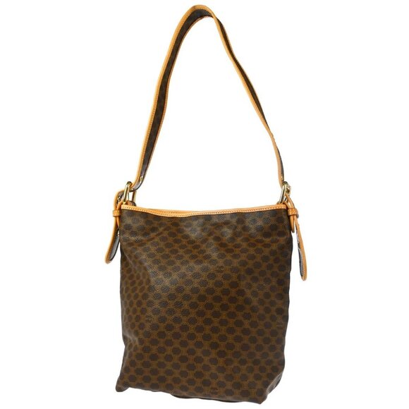 Celine Brown Macadam Shoulder Bag - Picture 2 of 10